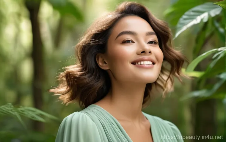 천연화장품 화장 지속력 - **Prompt 2: The Science of Natural Skincare Absorption**
    "A visually striking and artistic close...