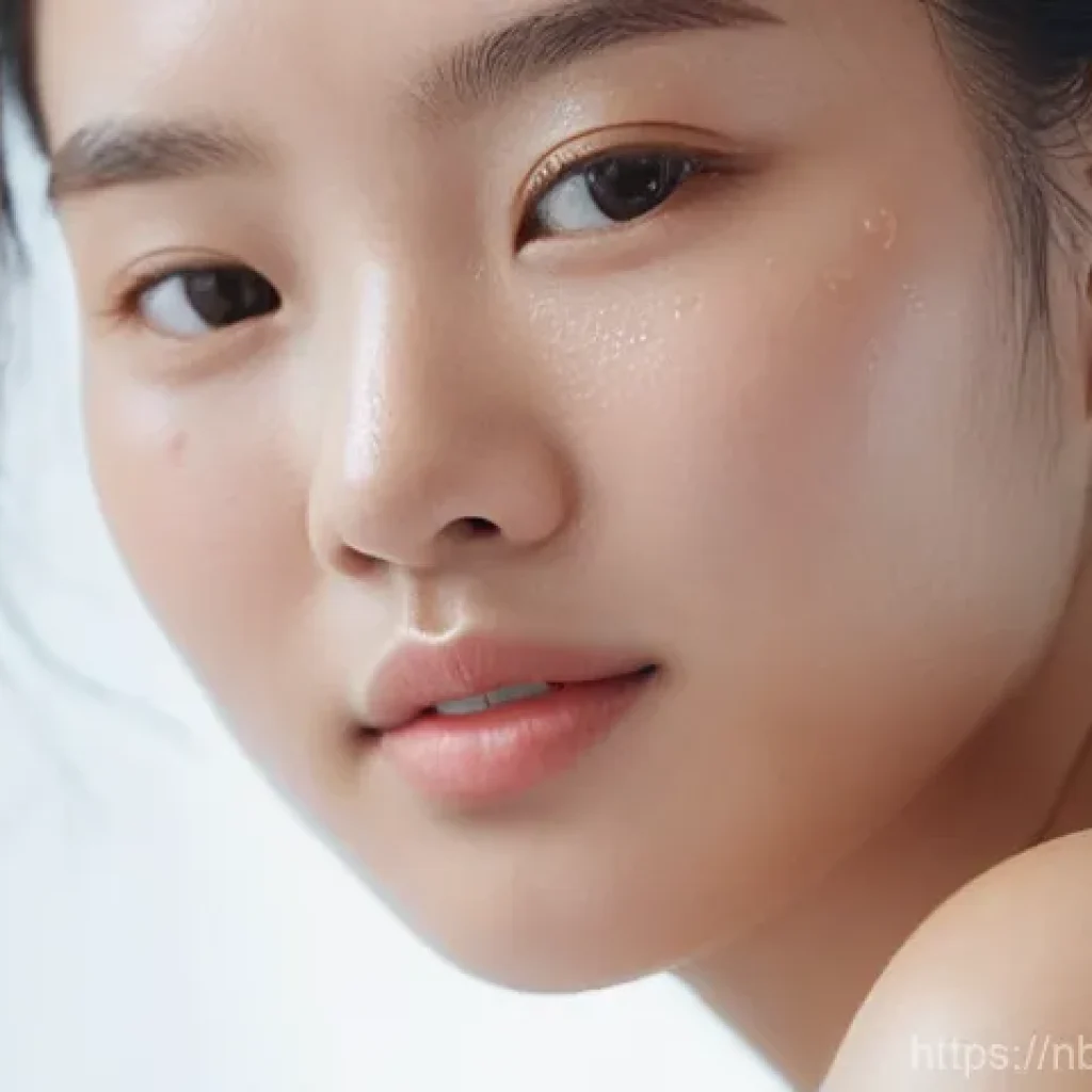 천연화장품 보습 세럼 추천 - **Prompt 1 (ESN - Deep Hydration):**
A close-up, soft-focus shot of a young East Asian woman (mi...